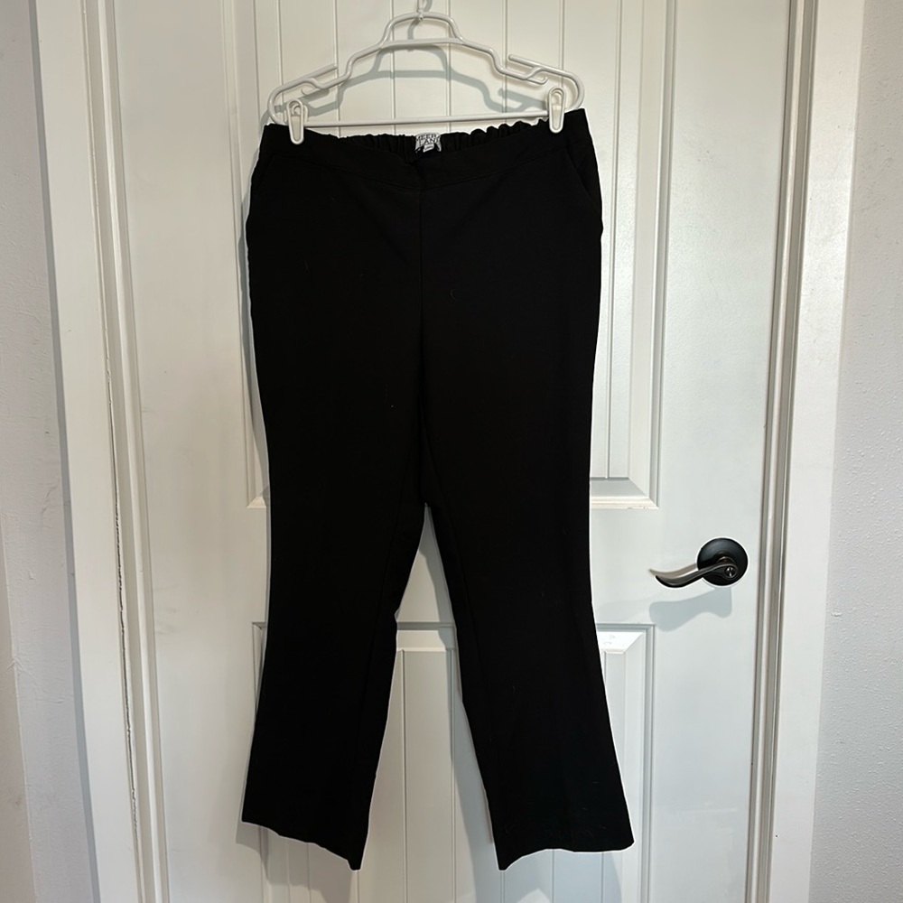 Black stretchy dress pants